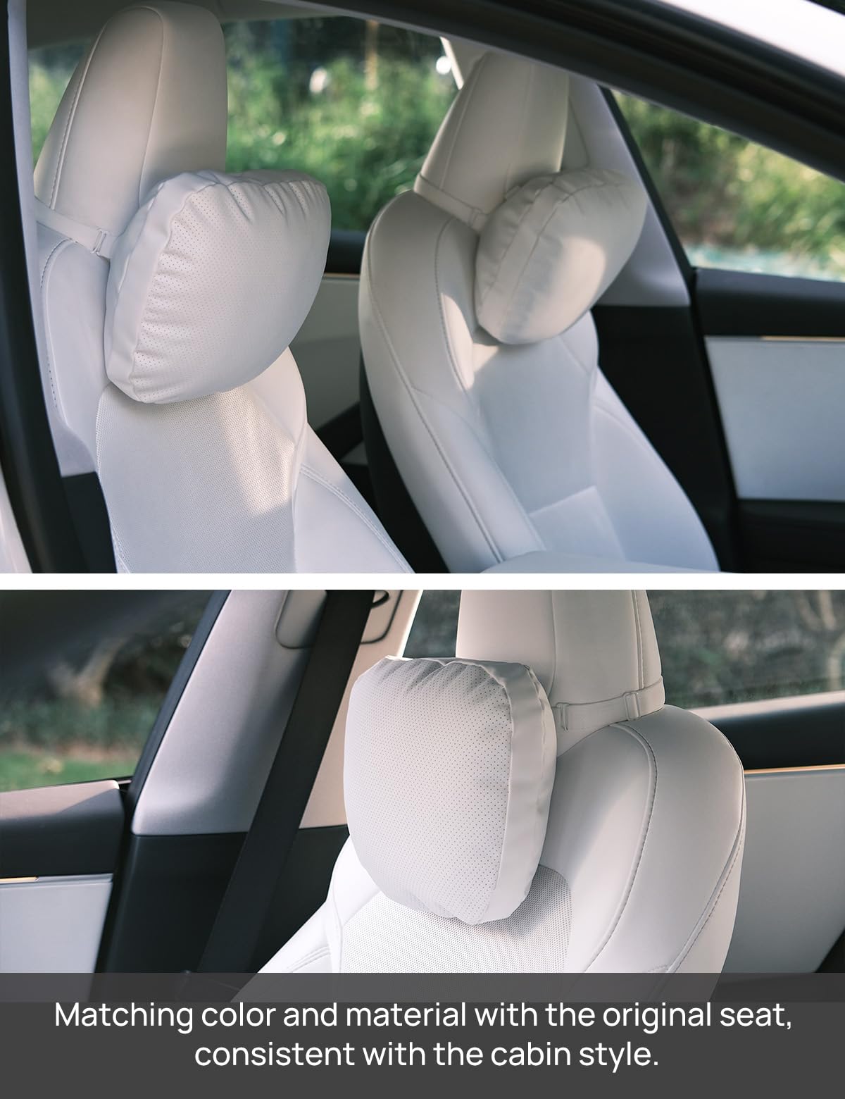 Amazon.co.jp: TPARTS レザーヘッドレストネックピロー TeslaモデルY/X